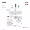 Club3D CSV-1381 HDMI jungiklis 3 į 1, 8K60Hz/4K120Hz