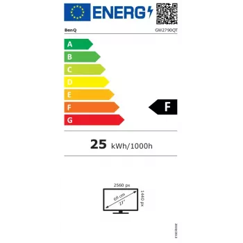 BenQ GW2790QT monitor 68,6 cm (27 colių) 2560 x 1440 pikselių Quad HD LED baltas