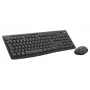 Klaviatūros ir pelės rinkinys Logitech MK370 Combo for Business — pilno dydžio QWERTY (US International), RF belaidis + Bluetooth, grafitas