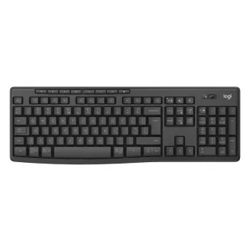 Klaviatūros ir pelės rinkinys Logitech MK370 Combo for Business — pilno dydžio QWERTY (US International), RF belaidis + Bluetooth, grafitas