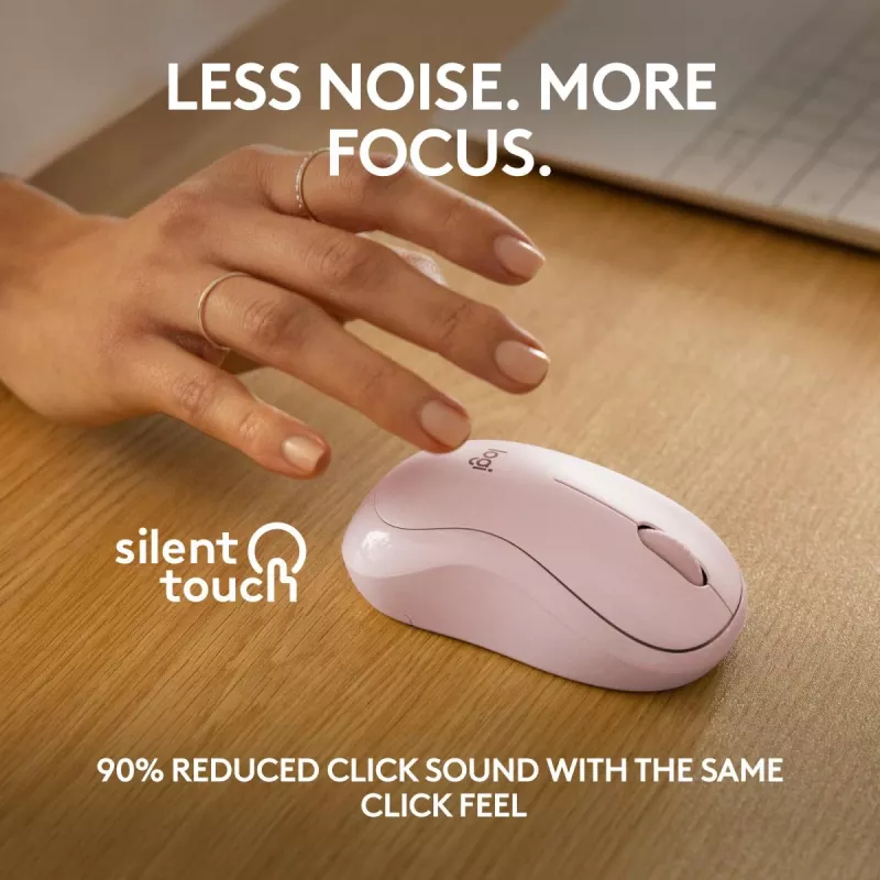 LOGITECH M240 Tylus Pelė - Bluetooth - Rožinė