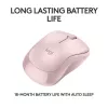 LOGITECH M240 Tylus Pelė - Bluetooth - Rožinė
