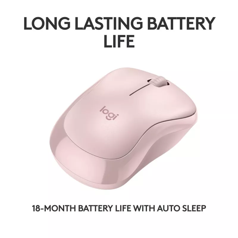 LOGITECH M240 Tylus Pelė - Bluetooth - Rožinė