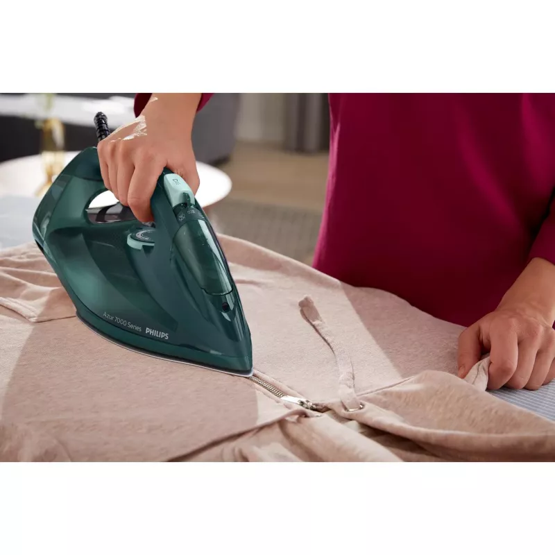 Philips 7000 serijos DST7050/70 lygintuvas su garu SteamGlide Elite padas 2800 W Žalia