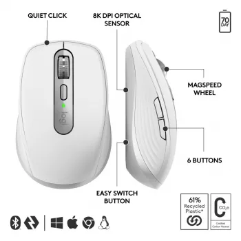 LOGITECH MX Anywhere 3S For Business - Šviesiai Pilka - EMEA