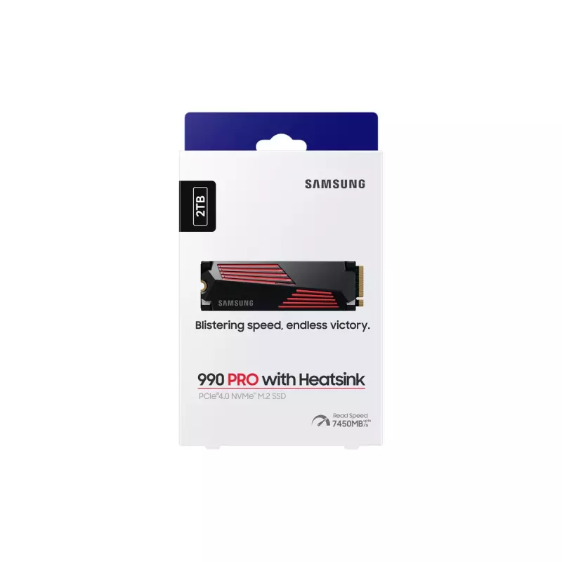 SSD M.2 2280 NVMe Samsung 990 PRO 2 TB PCIe 4.0 MZ-V9P2T0GW — 7450/6900 MB/s, V‑NAND MLC