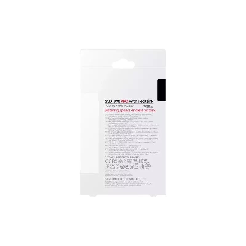 SSD M.2 2280 NVMe Samsung 990 PRO 2 TB PCIe 4.0 MZ-V9P2T0GW — 7450/6900 MB/s, V‑NAND MLC