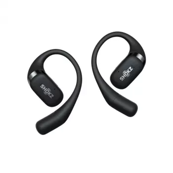 SHOKZ OpenFit belaidės ausinės su ausų kabliukais, skambučiams/muzikai/sportui/kasdieniam naudojimui, Bluetooth, juodos