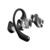 SHOKZ OpenFit belaidės ausinės su ausų kabliukais, skambučiams/muzikai/sportui/kasdieniam naudojimui, Bluetooth, juodos