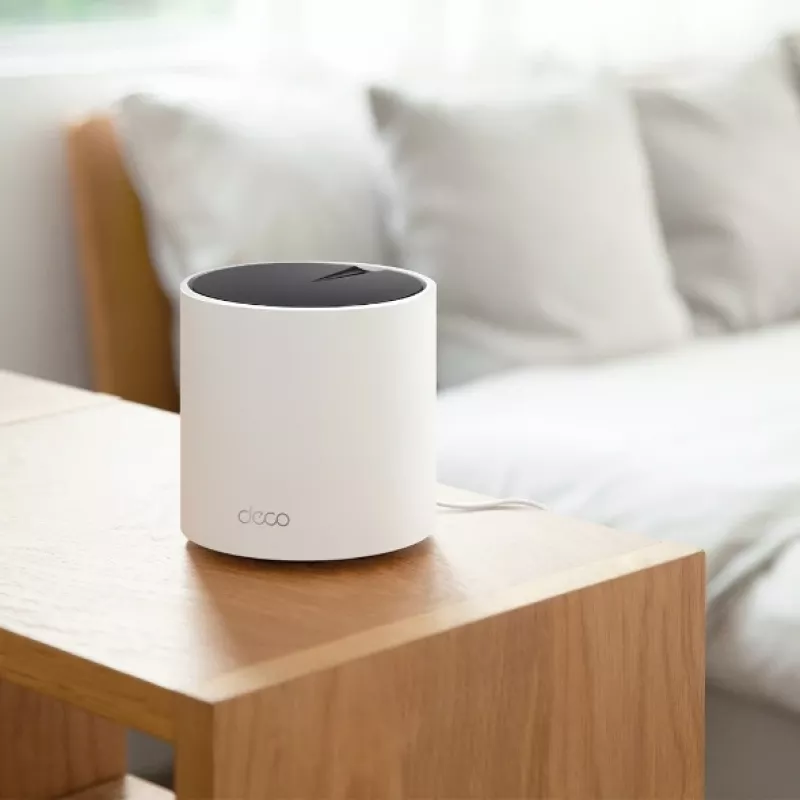 TP-Link Deco X55 (2 vnt.) belaidis maršrutizatorius „Mesh“ Wi-Fi 6 (802.11ax) dviejų juostų (2,4 GHz / 5 GHz) 3000 Mbit/s balta vidinės antenos