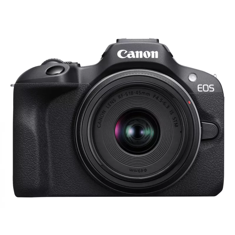 Canon EOS R100 + RF-S 18-45mm F4.5-6.3 IS STM komplektas MILC 24,1 MP CMOS 6000 x 4000 pikselių juoda