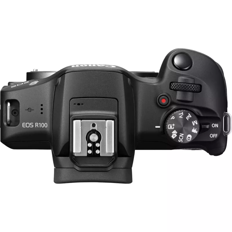 Canon EOS R100 + RF-S 18-45mm F4.5-6.3 IS STM komplektas MILC 24,1 MP CMOS 6000 x 4000 pikselių juoda