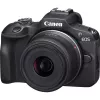 Canon EOS R100 + RF-S 18-45mm F4.5-6.3 IS STM + RF-S 55-200mm F5-7.1 IS STM rinkinys MILC 24,1 MP CMOS 6000 x 4000 pikseliai juoda