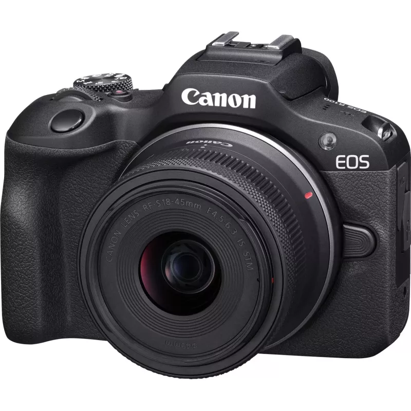 Canon EOS R100 + RF-S 18-45mm F4.5-6.3 IS STM + RF-S 55-200mm F5-7.1 IS STM rinkinys MILC 24,1 MP CMOS 6000 x 4000 pikseliai juoda