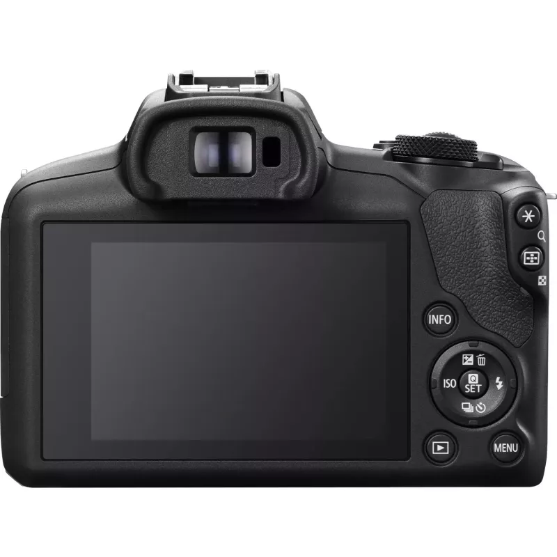 Canon EOS R100 + RF-S 18-45mm F4.5-6.3 IS STM + RF-S 55-200mm F5-7.1 IS STM rinkinys MILC 24,1 MP CMOS 6000 x 4000 pikseliai juoda