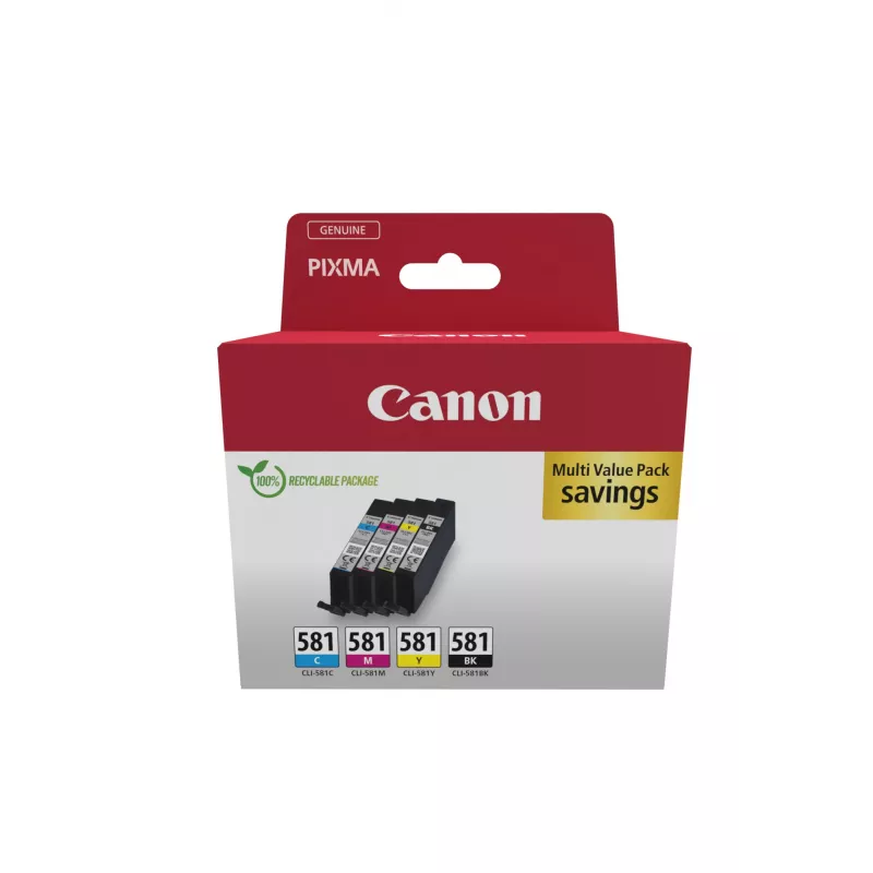 Canon 2103C007 originalus rašalo kasetės 4 vnt. Juoda, Cyan, Magenta, Geltona