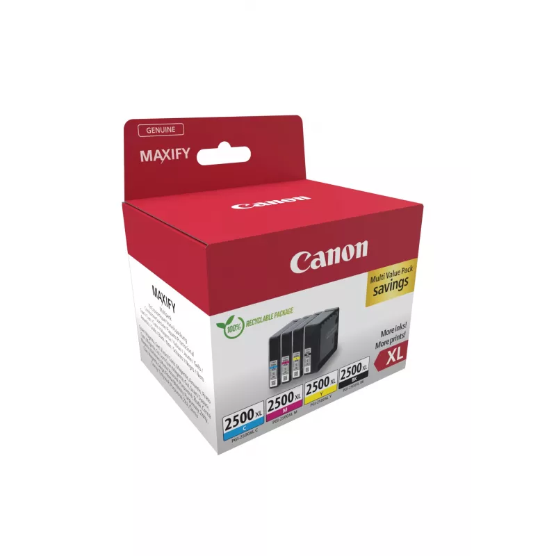 Canon 9254B010 originalus rašalo kasetės rinkinys 4 vnt. Didelės talpos (XL) juoda, žydra, rausvai raudona, geltona