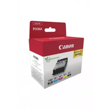 Canon 2078C007 rašalo kasetė 5 vnt. Originali juoda, mėlyna, žydra, raudona, geltona