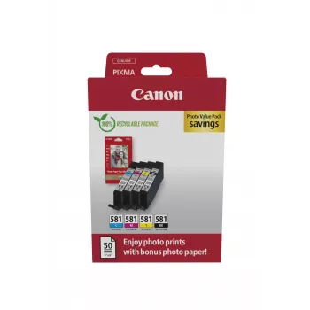 Canon 2106C006 kasetė 4 vnt. Originali juoda, žydra, rausvai raudona, geltona