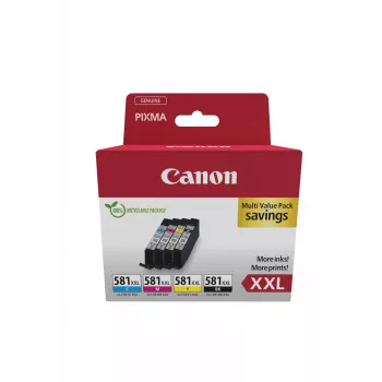 Canon 1998C007 originalūs rašalo kasetės 4 vnt. (juoda, žydra, raudona, geltona)