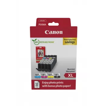 Canon 2052C006 rašalo kasetė 4 vnt. Originali High (XL) išeiga juoda, žydra, purpurinė, geltona
