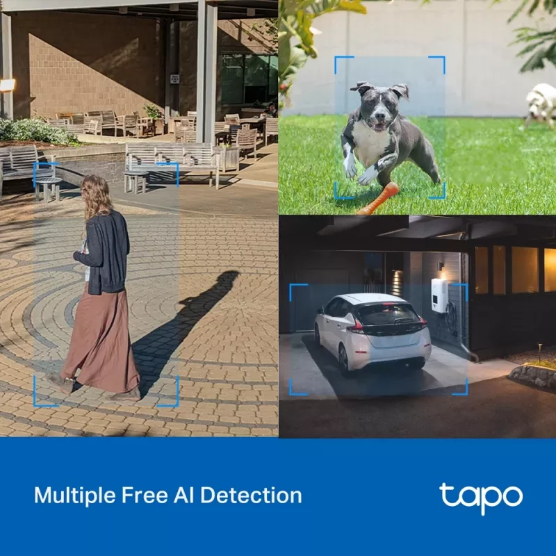 TP-Link Tapo C520WS lauko PTZ belaidė IP stebėjimo kamera, 2K QHD, naktinis matymas su spalvomis, IP66