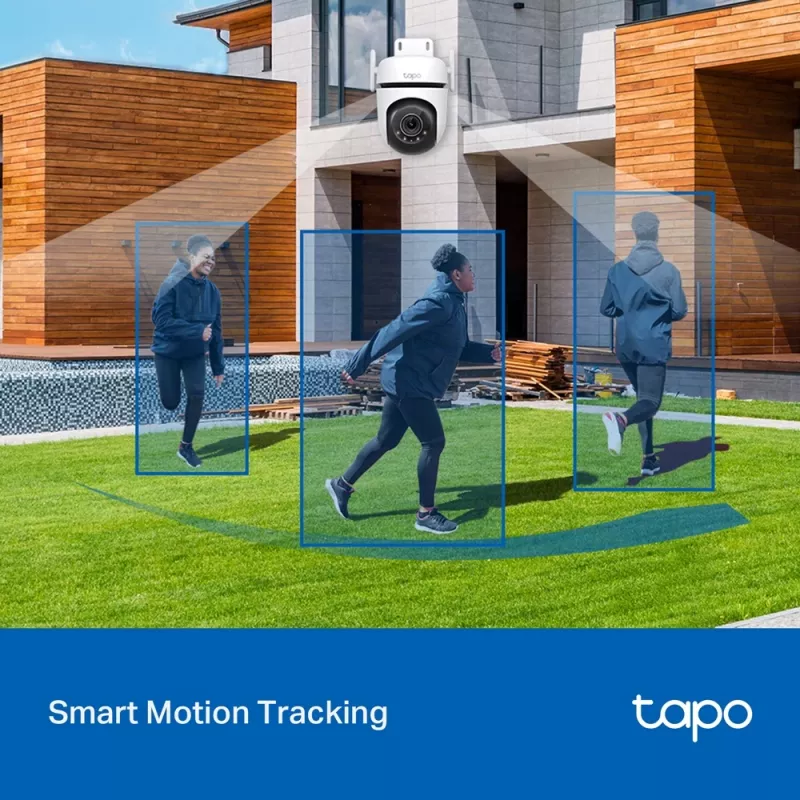 TP-Link Tapo C520WS lauko PTZ belaidė IP stebėjimo kamera, 2K QHD, naktinis matymas su spalvomis, IP66