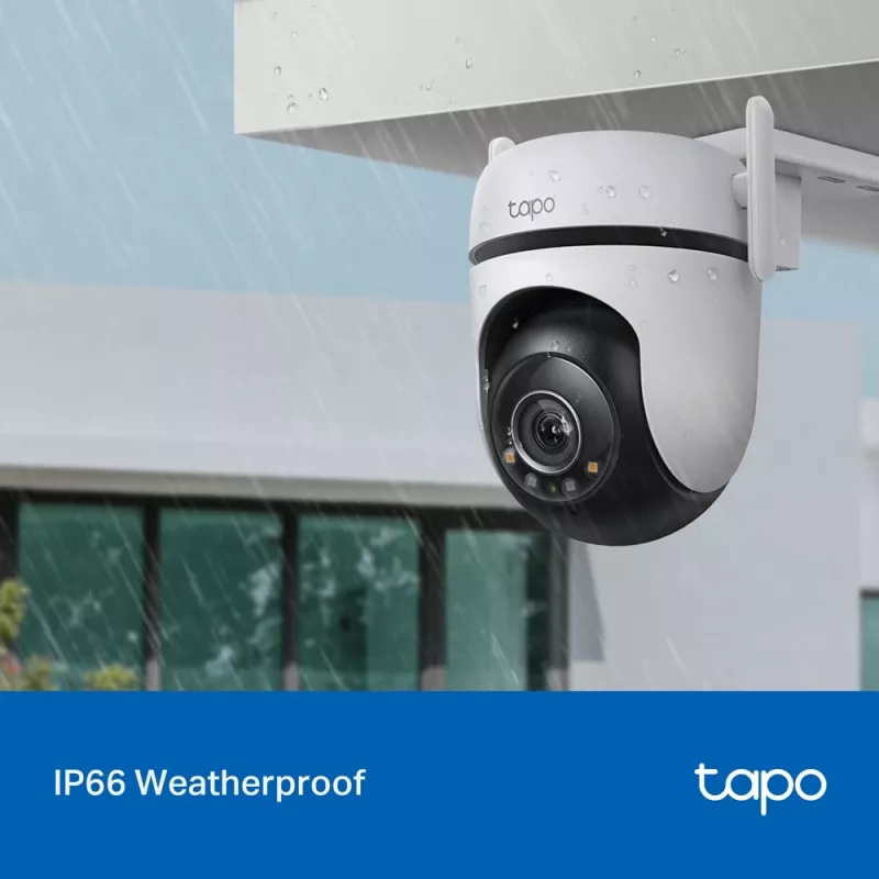 TP-Link Tapo C520WS lauko PTZ belaidė IP stebėjimo kamera, 2K QHD, naktinis matymas su spalvomis, IP66