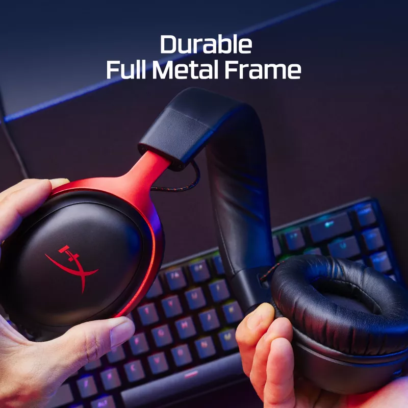 HyperX Cloud III – žaidimų ausinės (juodos)