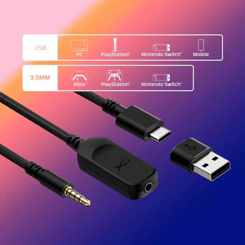 HyperX Cloud III – žaidimų ausinės (juodos)