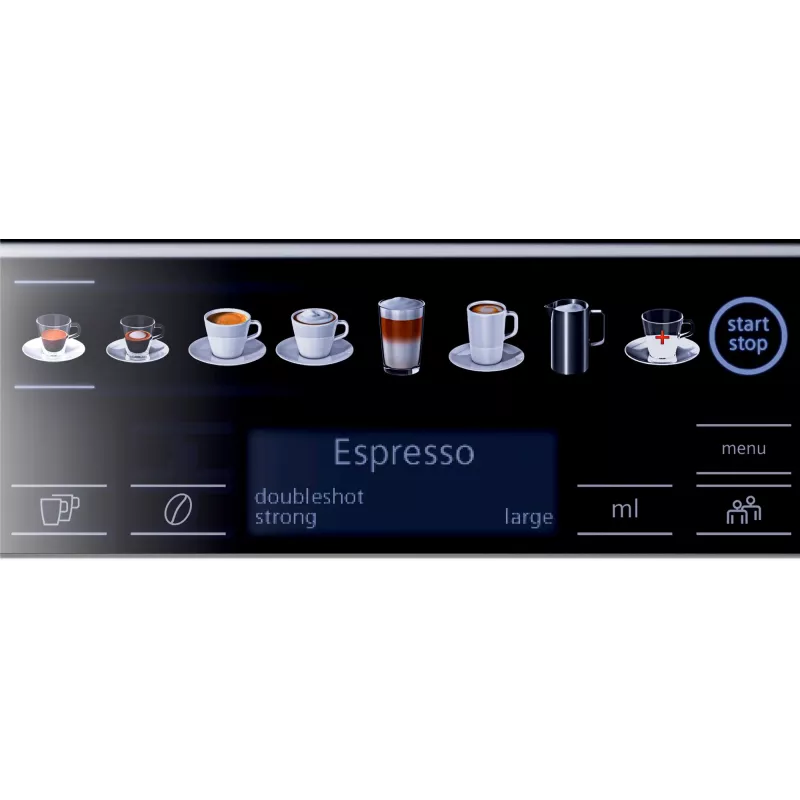 Espresso aparatas Siemens EQ.6 plus s100 — 1,7 L vandens bakas, 15 bar, 300 g pupelių talpa, 1500 W