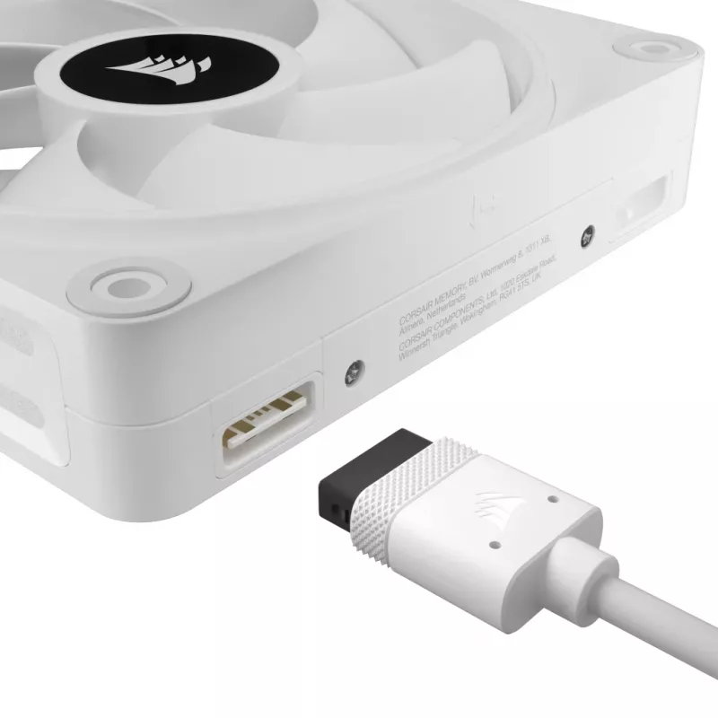 CORSAIR iCUE LINK QX120 RGB White 120 mm ventiliatoriaus rinkinys