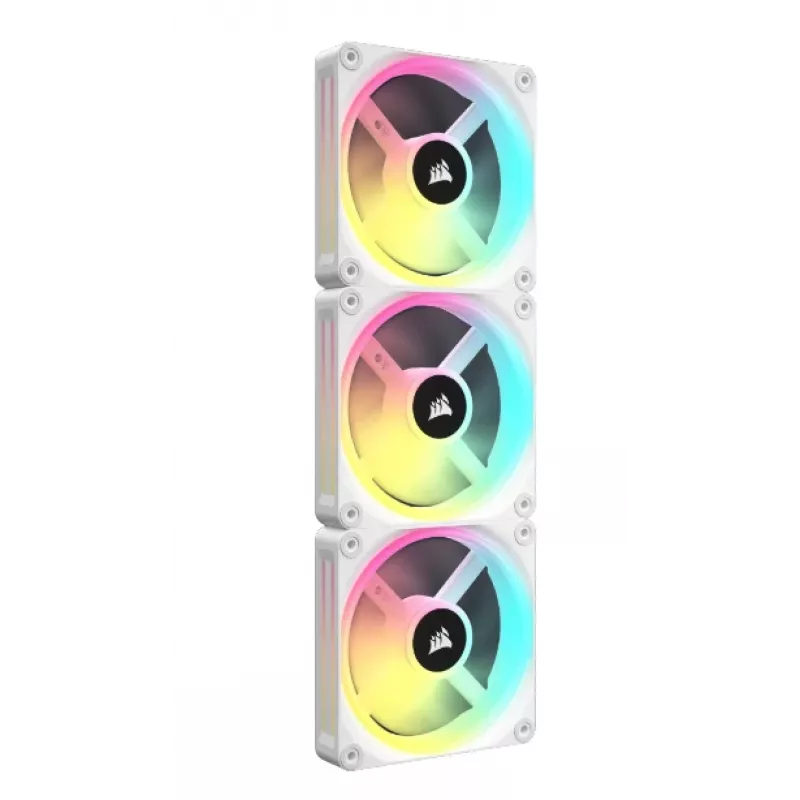 CORSAIR iCUE LINK QX120 RGB White 120 mm ventiliatoriaus rinkinys