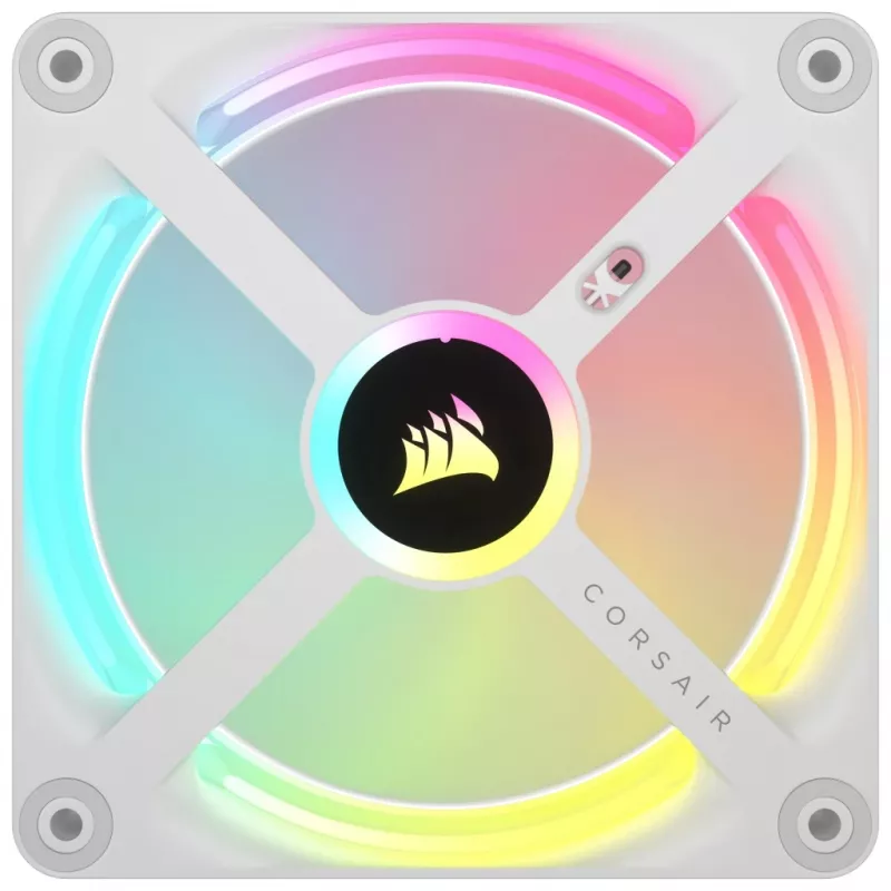 CORSAIR iCUE LINK QX120 RGB White 120 mm ventiliatoriaus rinkinys