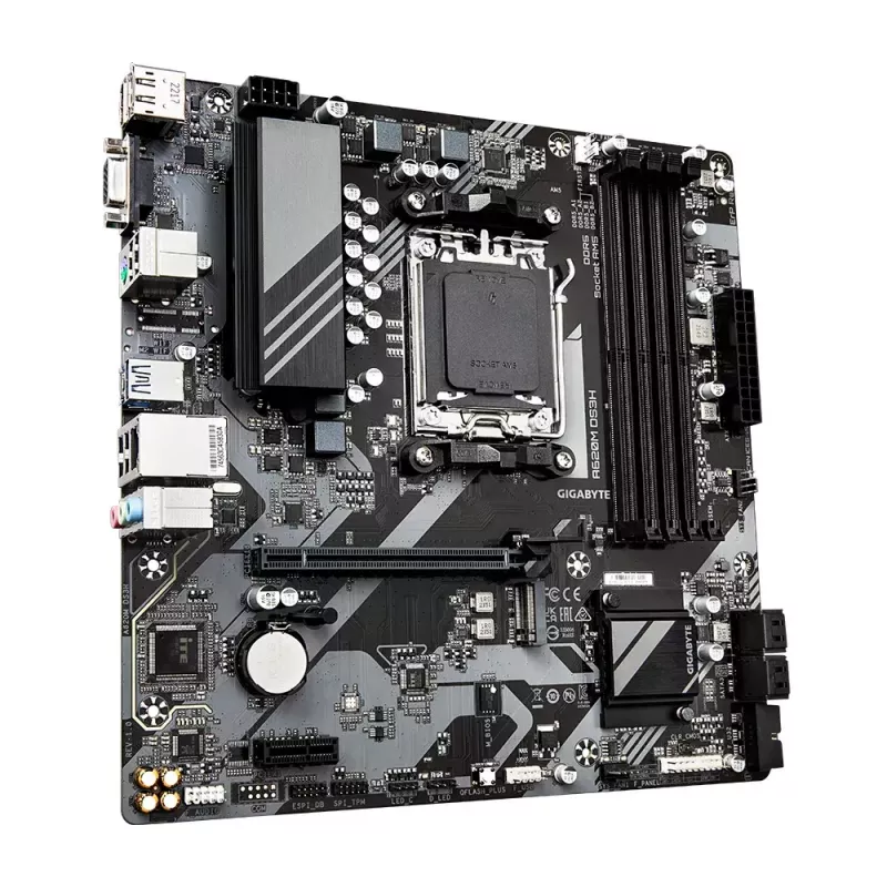 Motininė plokštė GIGABYTE A620M DS3H, A620, AM5, ATX