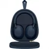 Sony WH-1000XM5 belaidės ausinės su triukšmo slopinimu, 30 val. baterija, antausinės, optimizuotos Alexa ir Google Asistentui, iOS ir Android, su įmontuotu mikrofonu, Midnight Blue