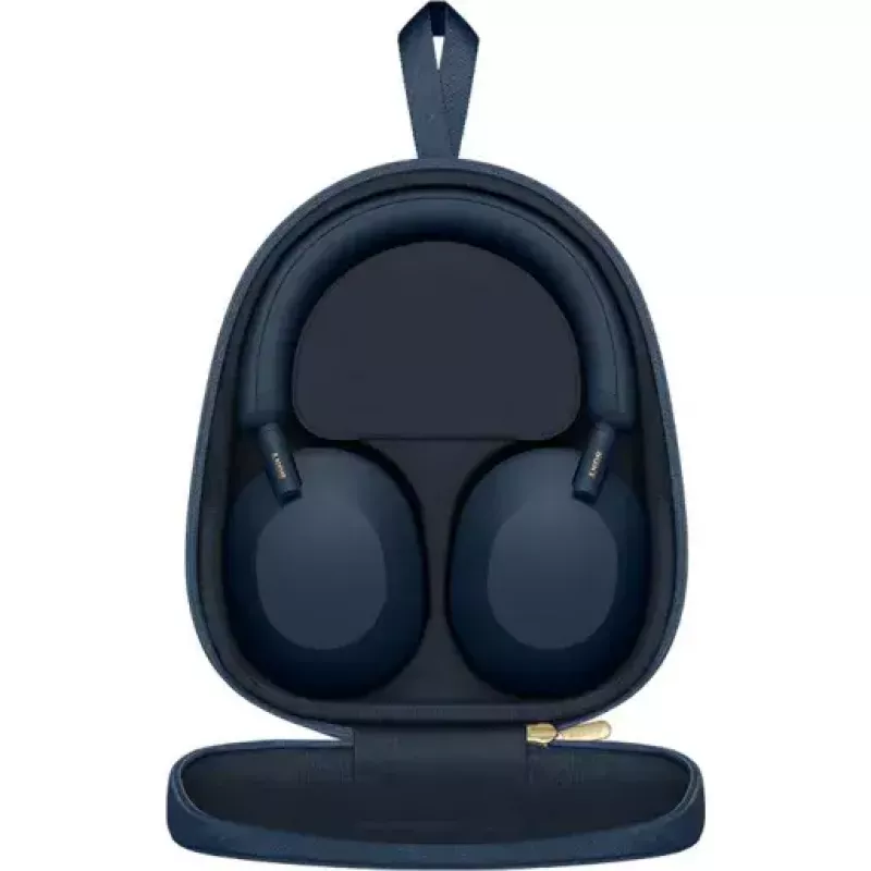 Sony WH-1000XM5 belaidės ausinės su triukšmo slopinimu, 30 val. baterija, antausinės, optimizuotos Alexa ir Google Asistentui, iOS ir Android, su įmontuotu mikrofonu, Midnight Blue