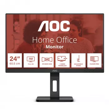 AOC E3 24E3QAF kompiuterio monitorius 60.5 cm (23,8 colio) 1920 x 1080 pikselių Full HD LCD juodas