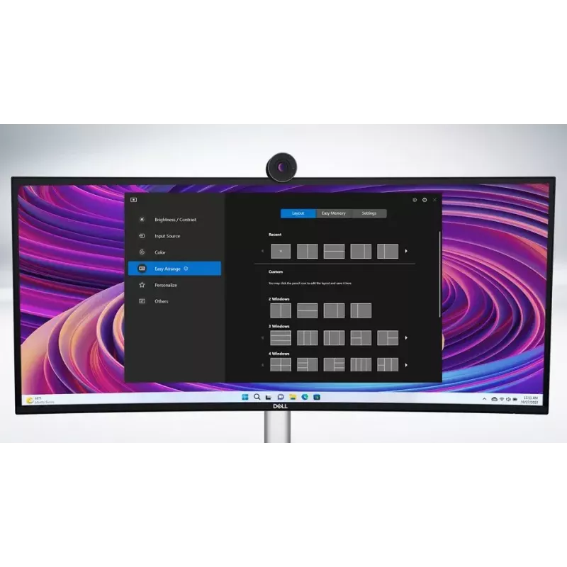 DELL UltraSharp U3824DW monitor 95,2 cm (37,5 colio) 3840 x 1600 pikselių Wide Quad HD+ LCD juodas, sidabrinis
