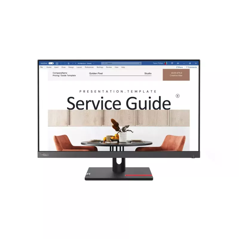 Lenovo ThinkVision S24i-30 monitorius 60.5 cm (23.8 col.) 1920 x 1080 pikselių Full HD LED juodas