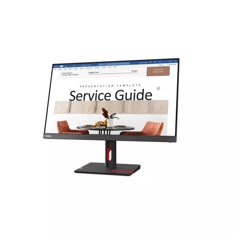 Lenovo ThinkVision S24i-30 monitorius 60.5 cm (23.8 col.) 1920 x 1080 pikselių Full HD LED juodas