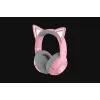 RAZER Kraken Kitty V2 BT belaidės Bluetooth ausinės su mikrofonu – rožinės spalvos