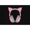 RAZER Kraken Kitty V2 BT belaidės Bluetooth ausinės su mikrofonu – rožinės spalvos