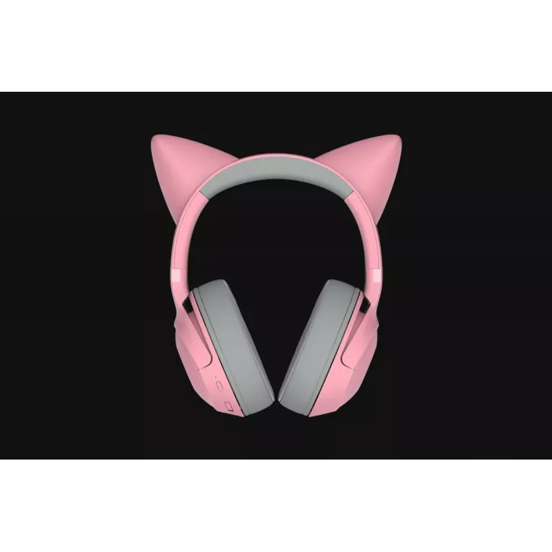 RAZER Kraken Kitty V2 BT belaidės Bluetooth ausinės su mikrofonu – rožinės spalvos