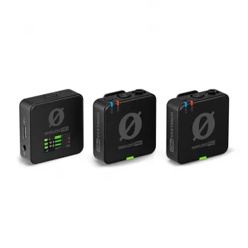 Belaidė lavalier mikrofonų sistema RØDE Wireless PRO — kryptinis lavalier, 20–20 000 Hz, 7 h baterija, 260 m atstumas