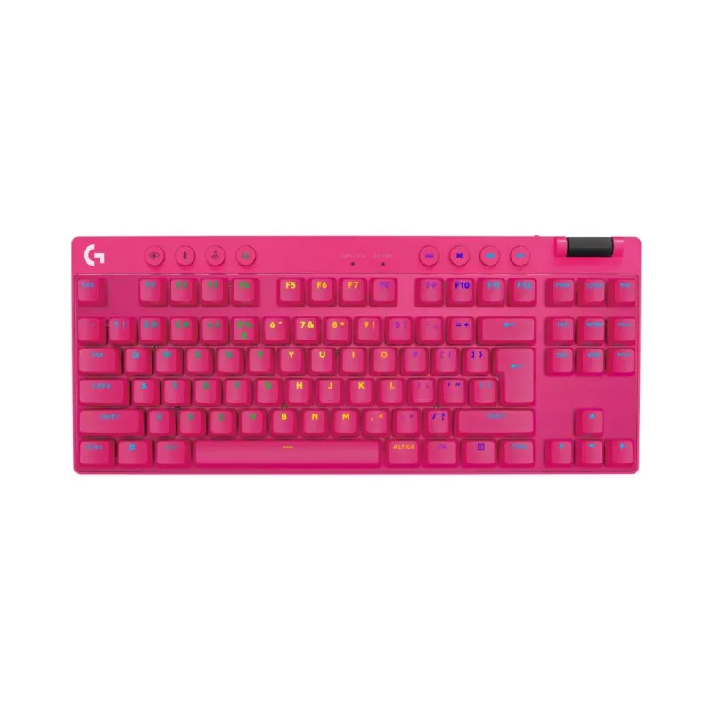LOGITECH G Pro X TKL Lightspeed žaidimų klaviatūra – Bluetooth – rožinė US International lytėjimo