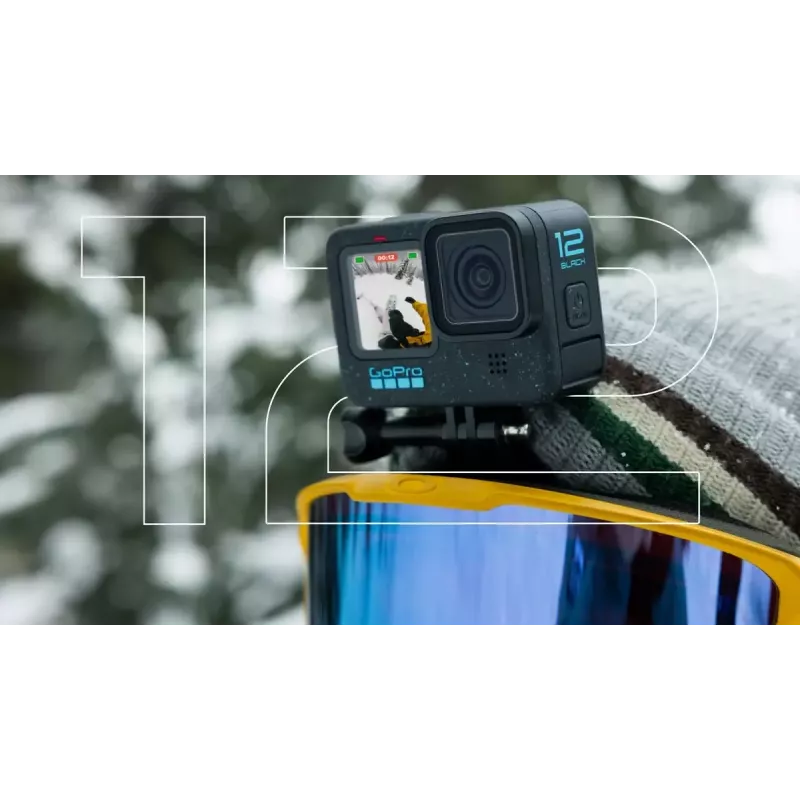 Veiksmo kamera GoPro HERO12 Black — 5K itin didelė raiška, 240 kadrų/s, 27 MP CMOS, 177° matymo laukas, LCD, MicroSD, Wi‑Fi