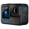 Veiksmo kamera GoPro HERO12 Black — 5K itin didelė raiška, 240 kadrų/s, 27 MP CMOS, 177° matymo laukas, LCD, MicroSD, Wi‑Fi