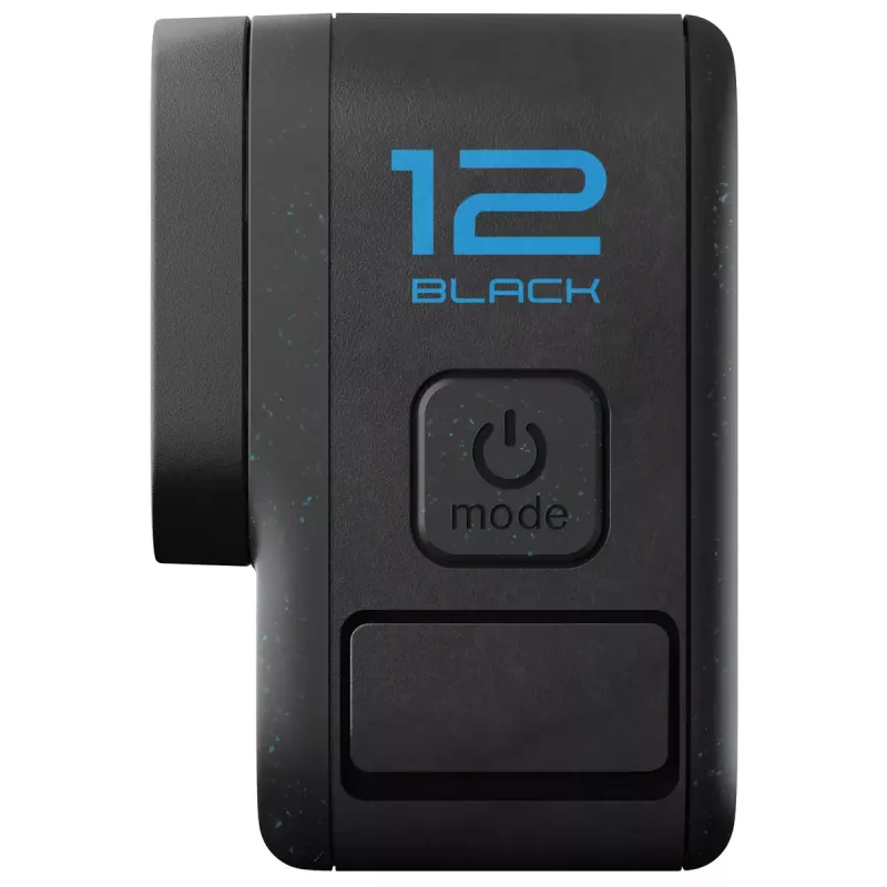 Veiksmo kamera GoPro HERO12 Black — 5K itin didelė raiška, 240 kadrų/s, 27 MP CMOS, 177° matymo laukas, LCD, MicroSD, Wi‑Fi