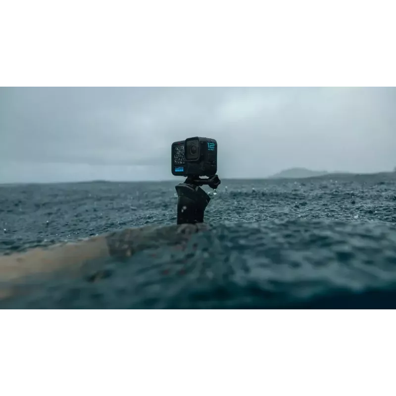 Veiksmo kamera GoPro HERO12 Black — 5K itin didelė raiška, 240 kadrų/s, 27 MP CMOS, 177° matymo laukas, LCD, MicroSD, Wi‑Fi